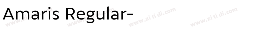 Amaris Regular字体转换